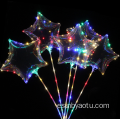 LED Colorido Luz transparente Bobo Stars globo